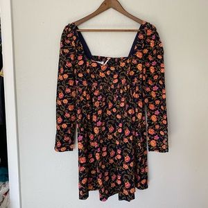 Free People Floral Cord Dress